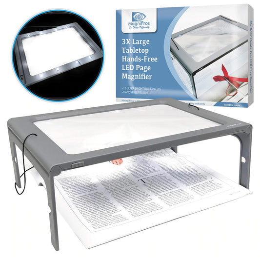 3X Hands Free Full Page Magnifier