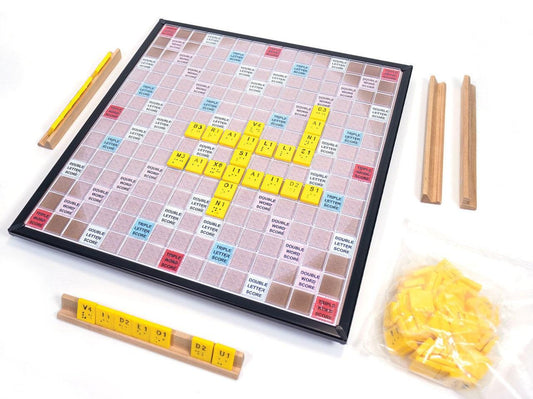 Deluxe Scrabble Game Braille Version